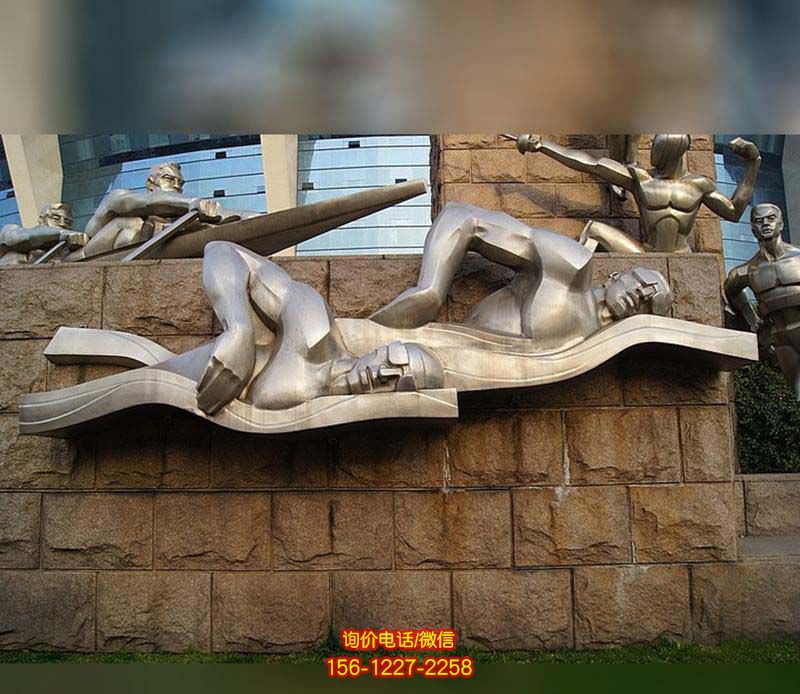 城市小區(qū)街邊擺放不銹鋼游泳運(yùn)動(dòng)員不銹鋼雕塑 城市小區(qū)街邊擺放不銹鋼游泳運(yùn)動(dòng)員不銹鋼雕塑