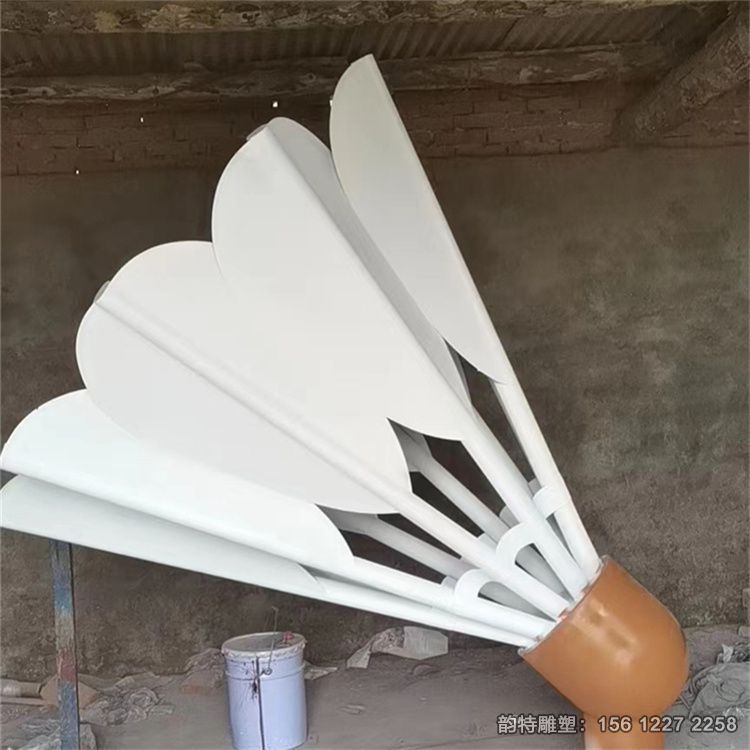 不銹鋼羽毛球雕塑 體育公園仿真羽毛球擺件 不銹鋼羽毛球雕塑 體育公園仿真羽毛球擺件